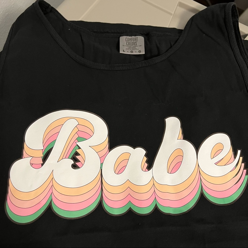 Babe comfort colors tank